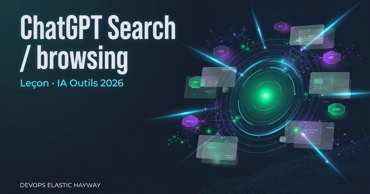 ChatGPT Search browsing : citations web, fraîcheur, lab DevOps 2026