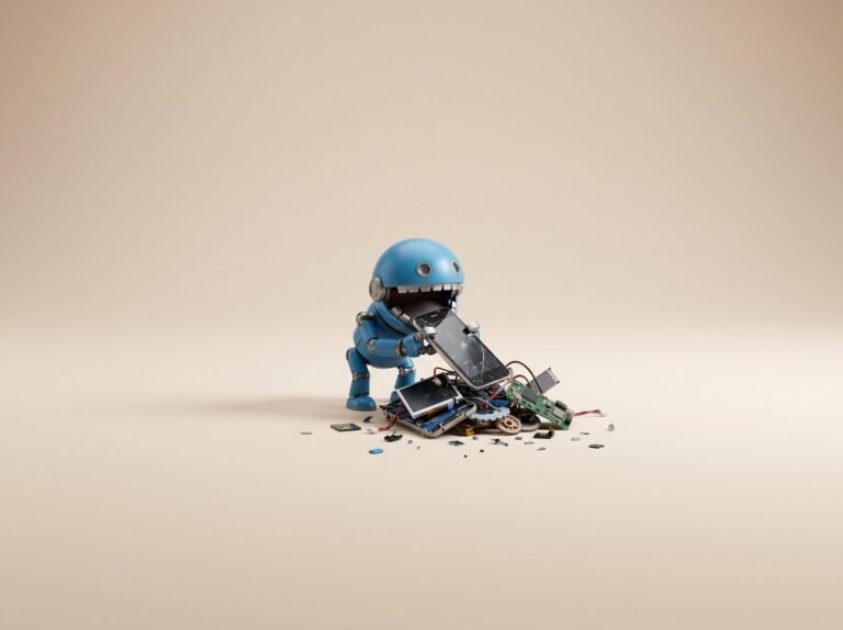 Outils Azure DevOps - robot bleu et outils sur fond beige